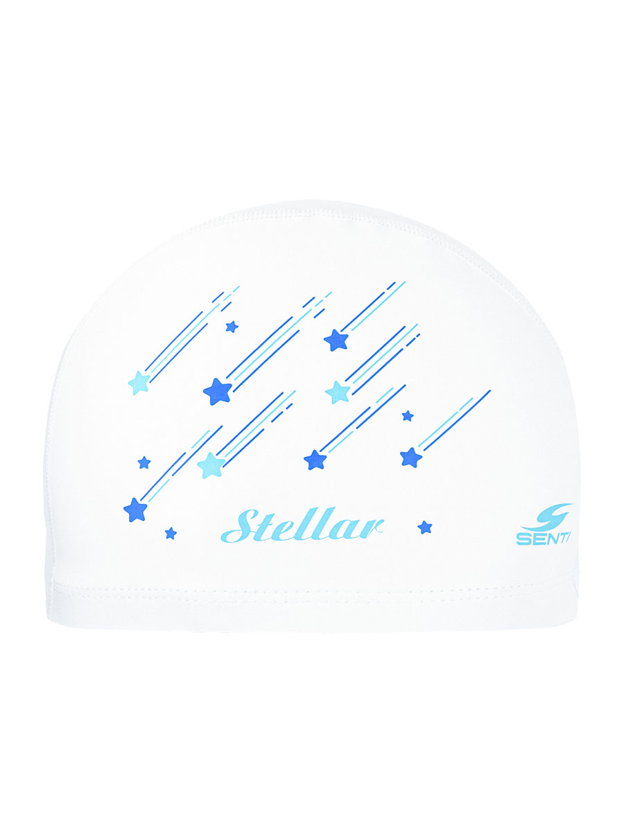 [SC-2308] Stella WH/BL 覆盖 游泳帽