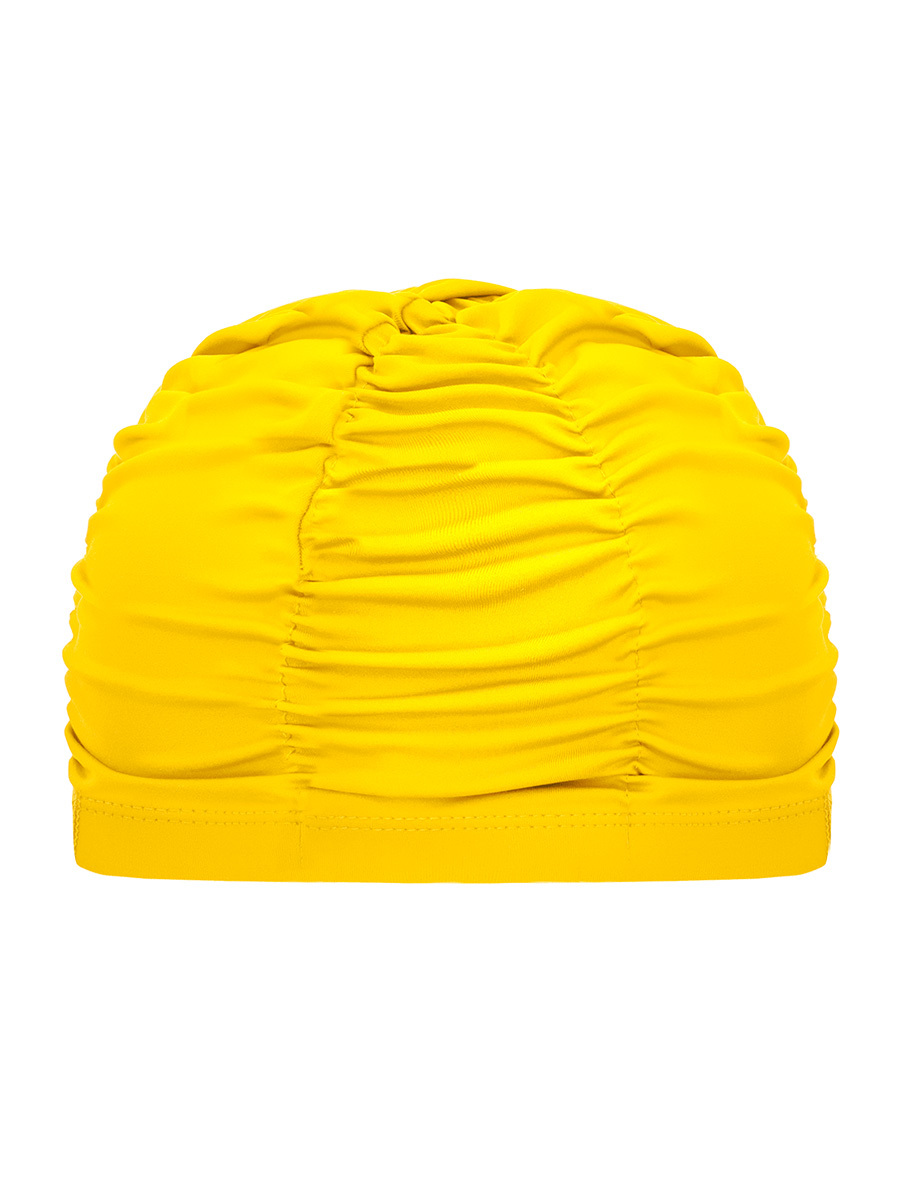 [SC-W805] 褶皱游泳帽黄色