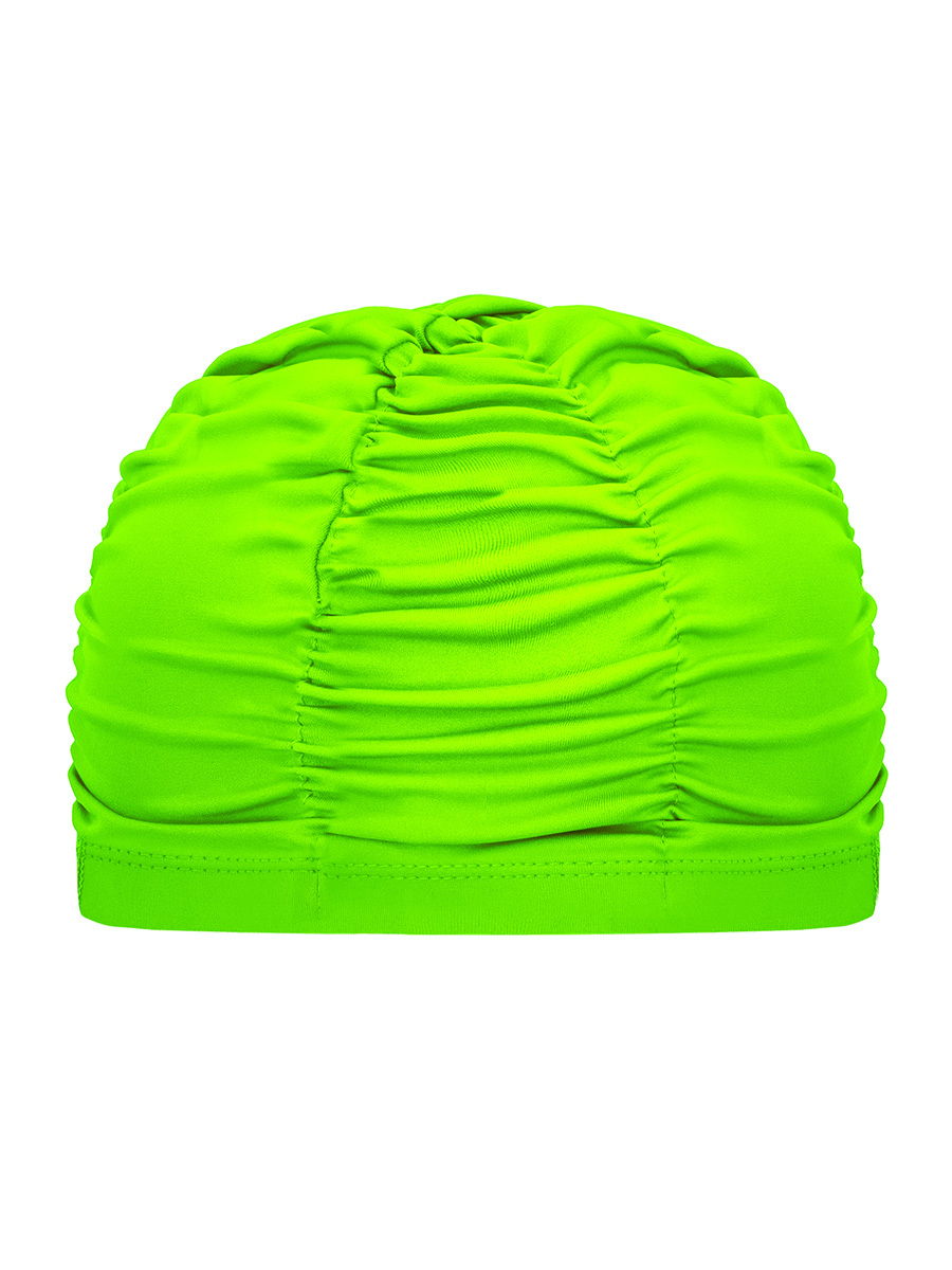 [SC-W809] 褶皱游泳帽 酸橙色（青橙绿色）