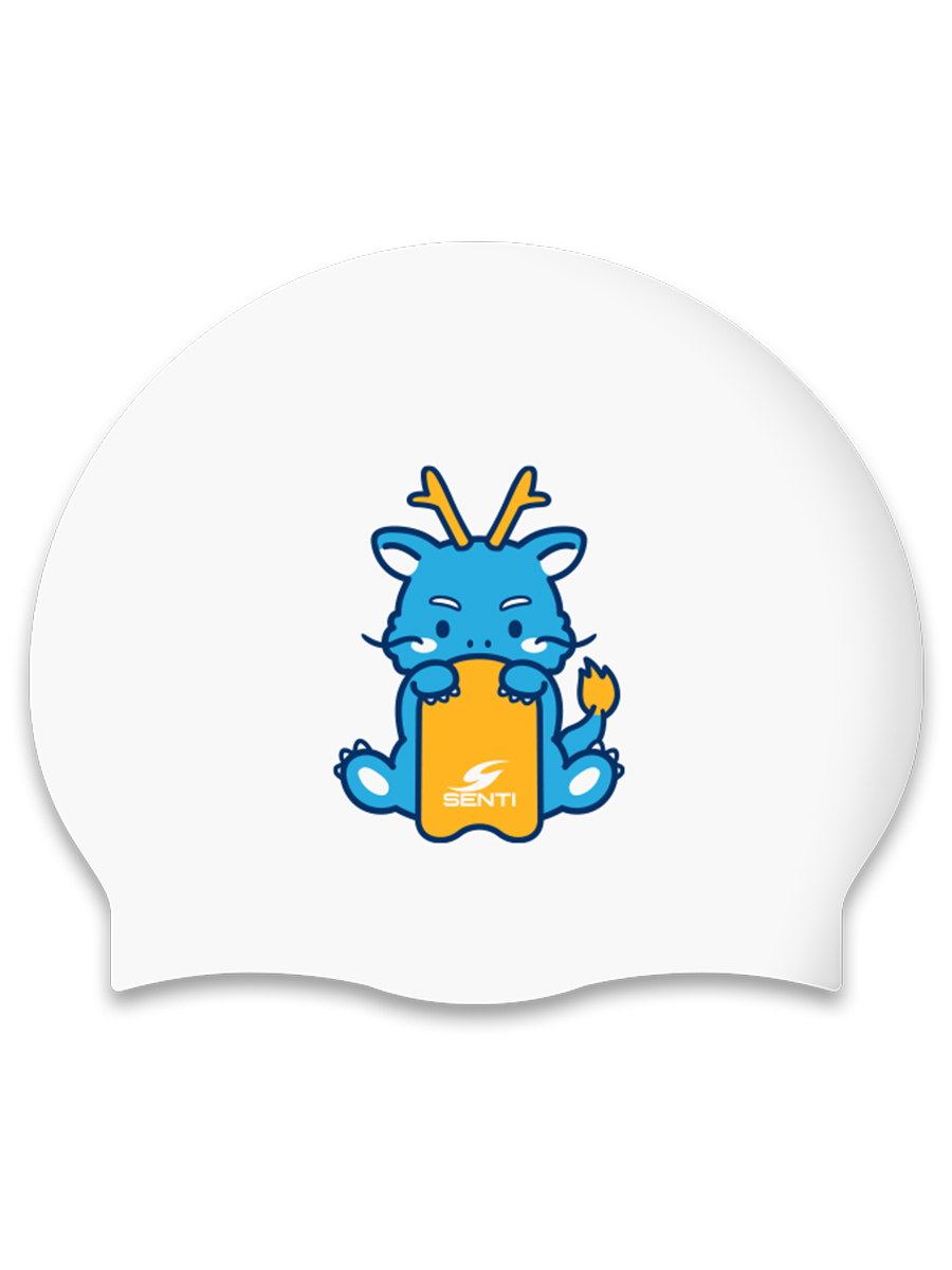 [SC-2454] 스윔드래곤 WH 실리콘 游泳帽
